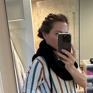 Knitted festival scarf hoodie combo